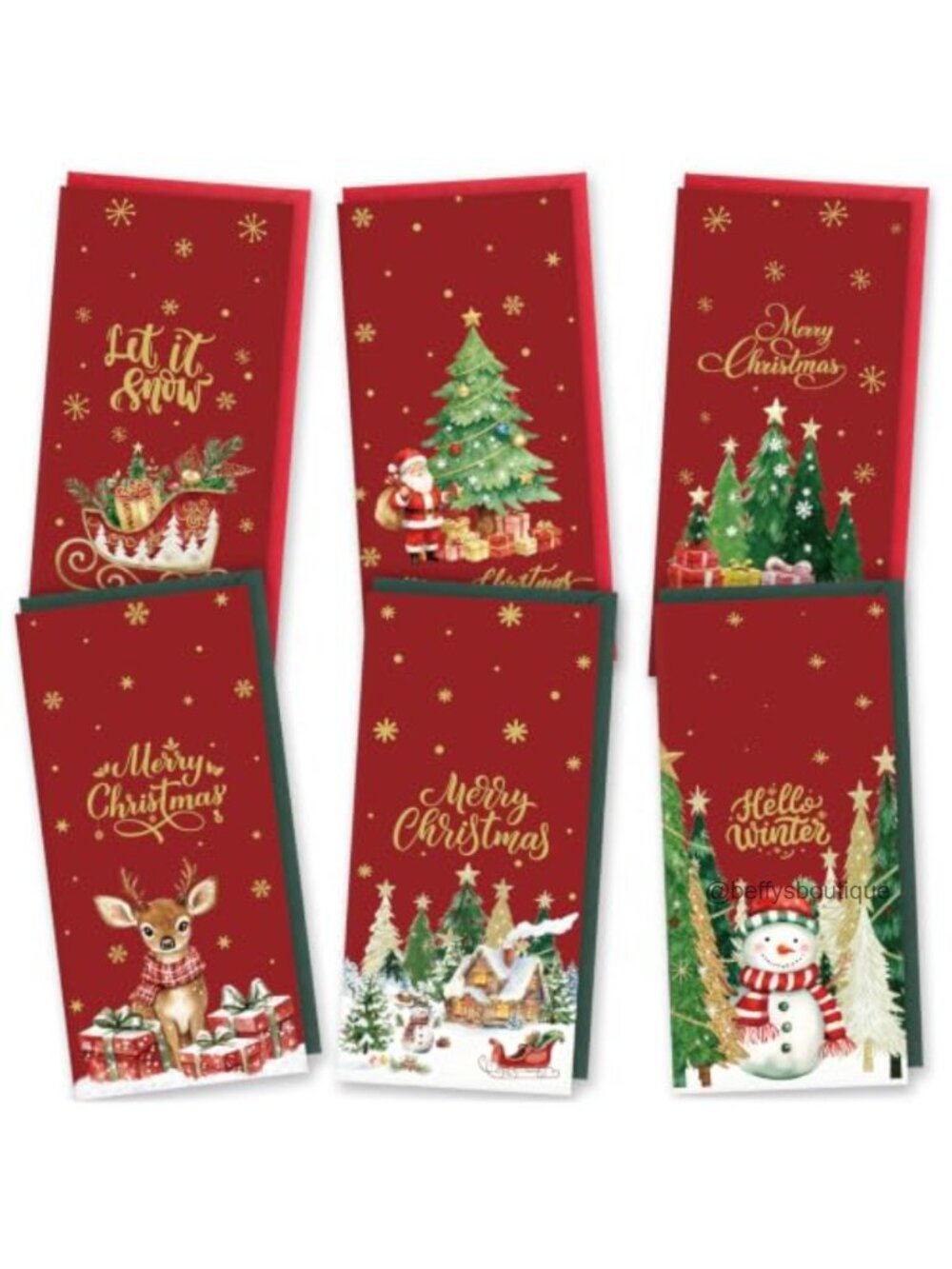 36 Pack Christmas Money Card Holders with Envelopes & Stickers